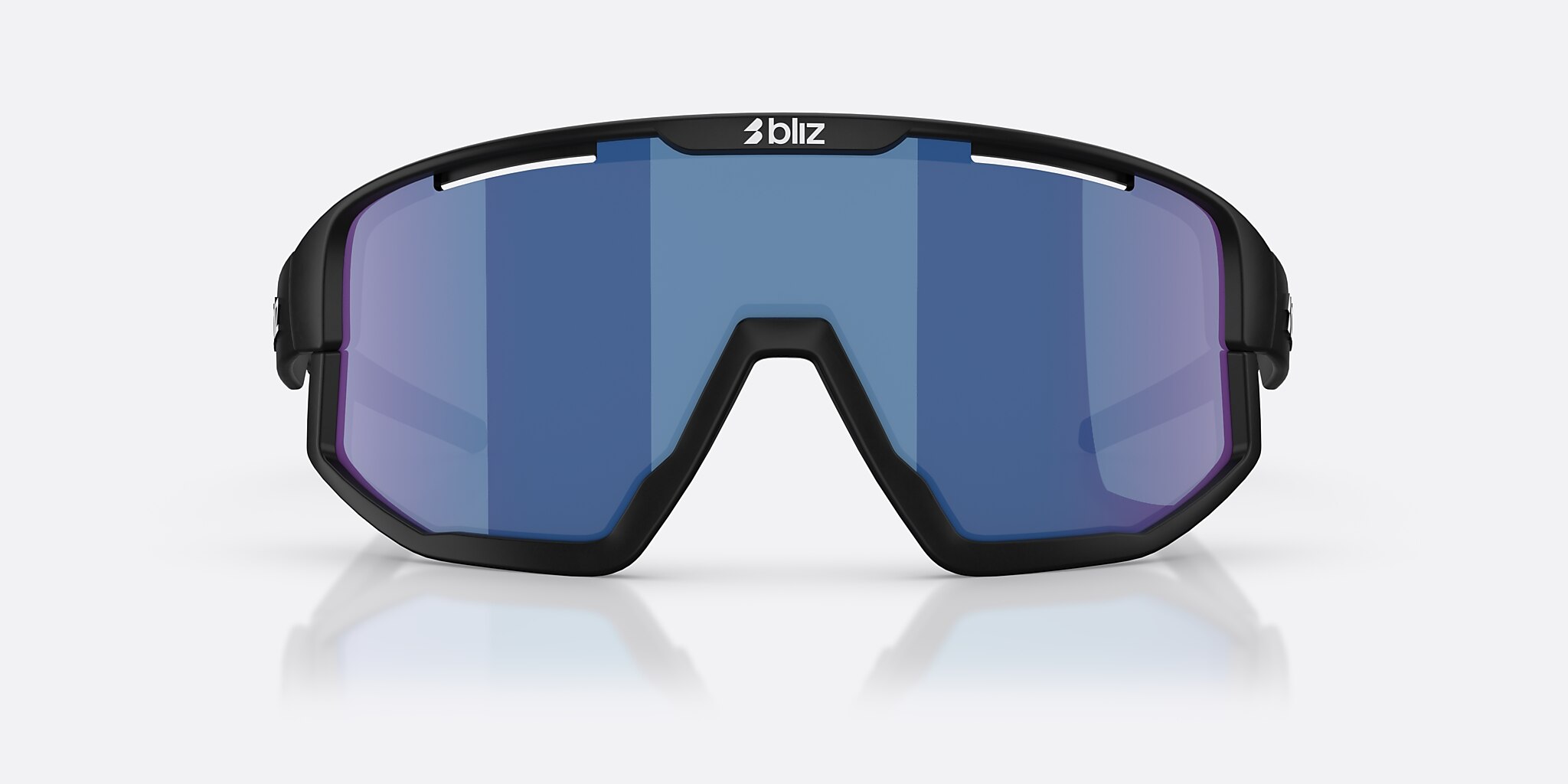 Sunglasses Bliz Fusion S (0-133) with Smoke Blue lens and Black frame Image 2 of 7