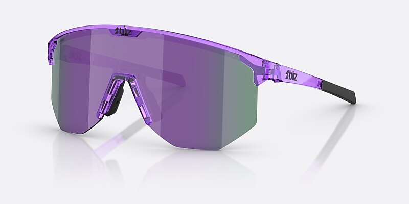 Sunglasses Bliz Hero XXL (0-142) with Smoke/Purple Multicolor lens and Transparent Purple frame Image 1 of 6
