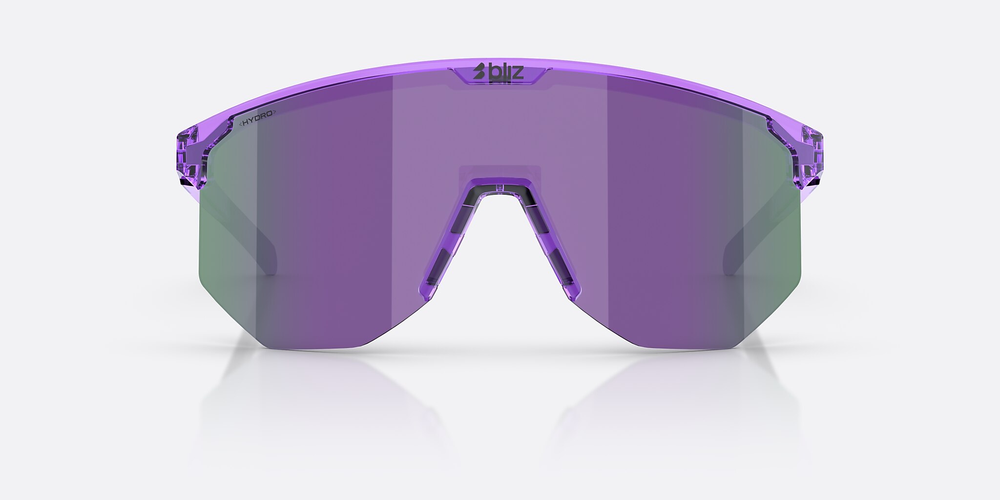 Sunglasses Bliz Hero XXL (0-142) with Smoke/Purple Multicolor lens and Transparent Purple frame Image 2 of 6
