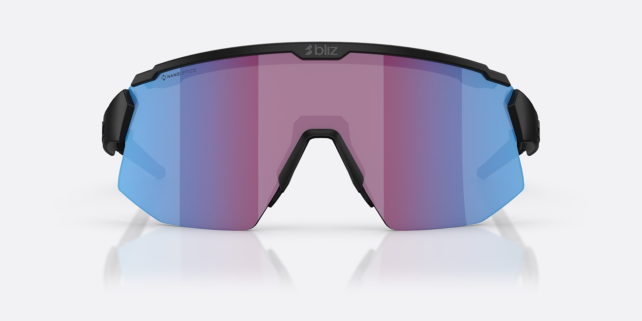 Sunglasses Bliz Breeze Small M (0-135) with Rosa/Violet/Blå lens and Black frame Image 2 of 7