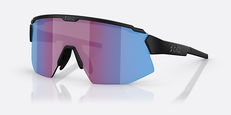 Sunglasses Bliz Breeze Small M (0-135) with Rosa/Violet/Blå lens and Black frame Image 1 of 7