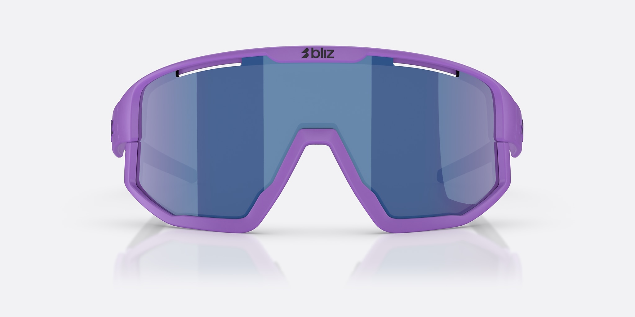 Sunglasses Bliz Fusion S (0-133) with Brown Blue lens and Purple frame Image 2 of 7