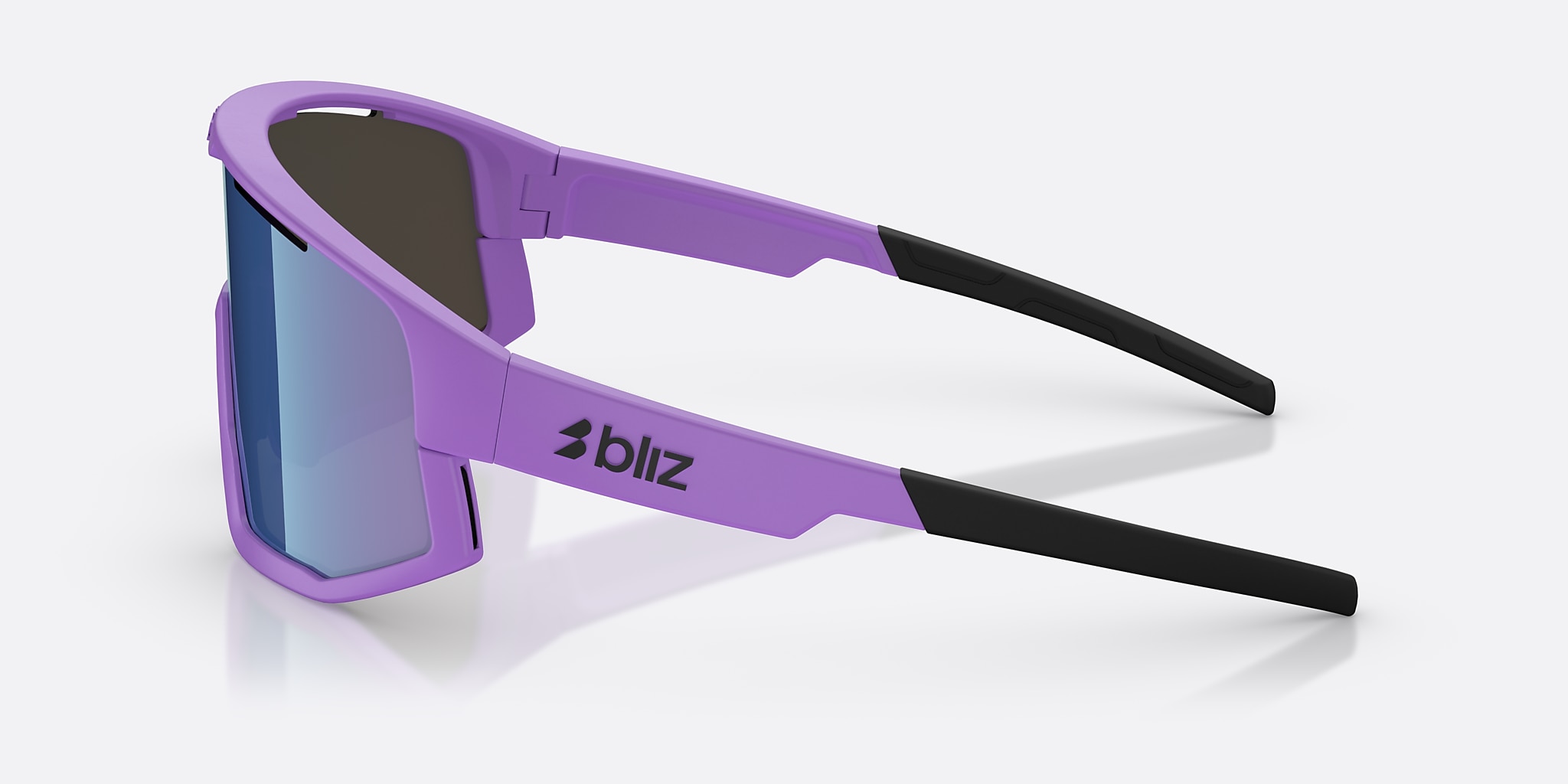 Sunglasses Bliz Fusion S (0-133) with Brown Blue lens and Purple frame Image 3 of 7