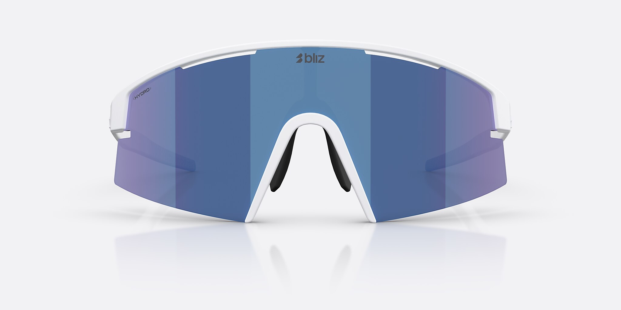 Sunglasses Bliz P006 XL (0-140) with Smoke/Blue Multicolor lens and Matte White frame Image 2 of 6