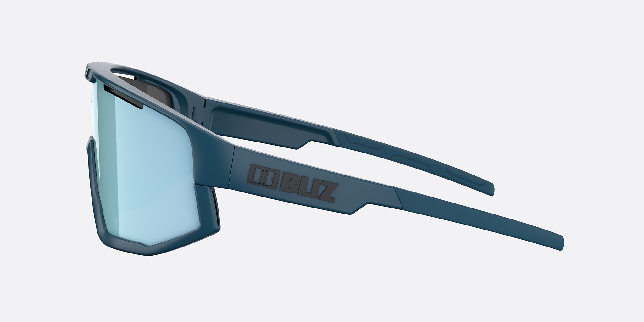 Sunglasses Bliz Fusion Small XXS (0-125) with Smoke Mirror Ice Blue lens and Matte Blue frame Image 3 of 5 Sunglasses Bliz Fusion Small XXS (0-125) with Smoke Mirror Ice Blue lens and Matte Blue frame Image 3 of 5