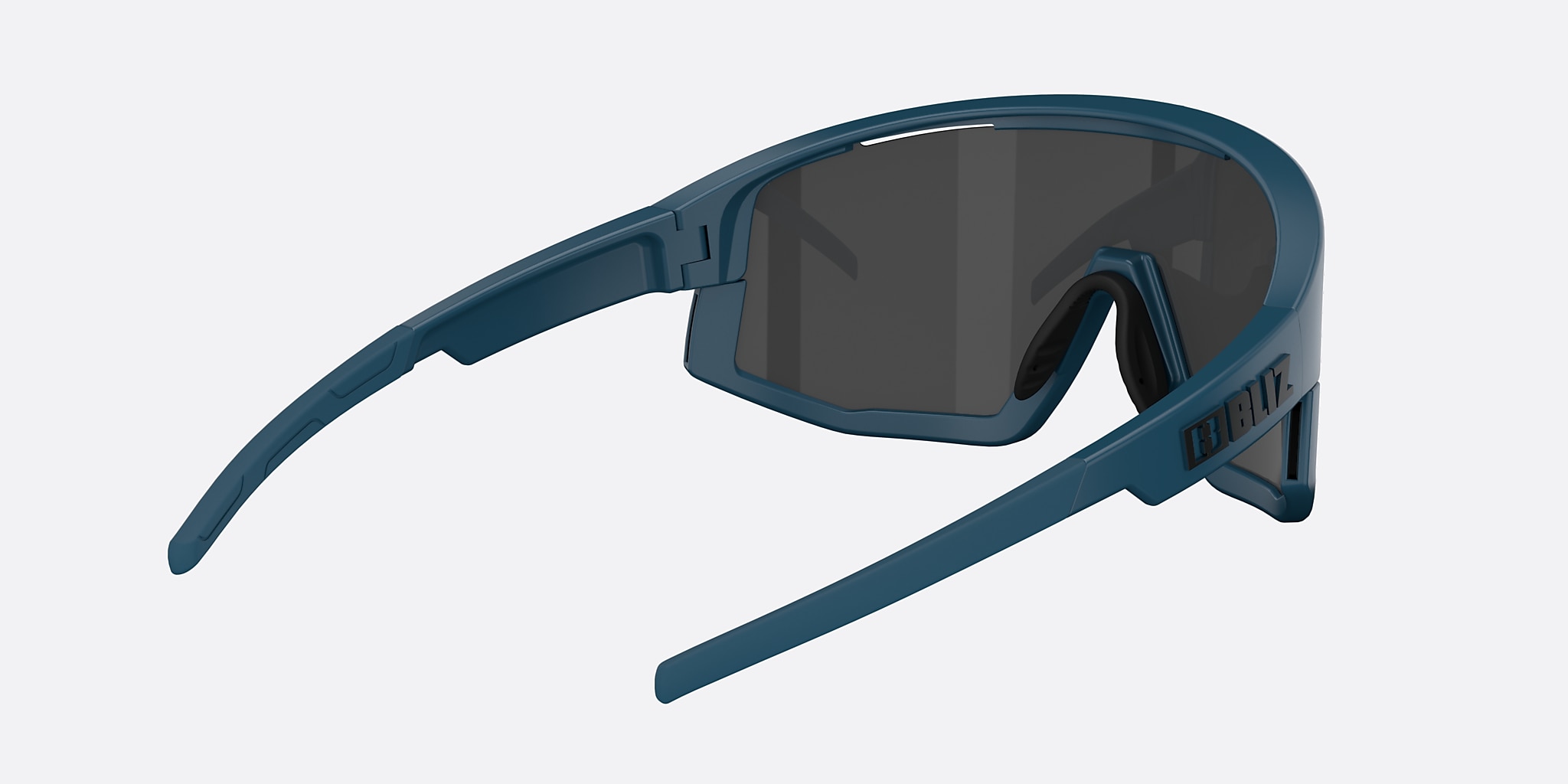 Sunglasses Bliz Fusion Small XXS (0-125) with Smoke Mirror Ice Blue lens and Matte Blue frame Image 4 of 5 Sunglasses Bliz Fusion Small XXS (0-125) with Smoke Mirror Ice Blue lens and Matte Blue frame Image 4 of 5