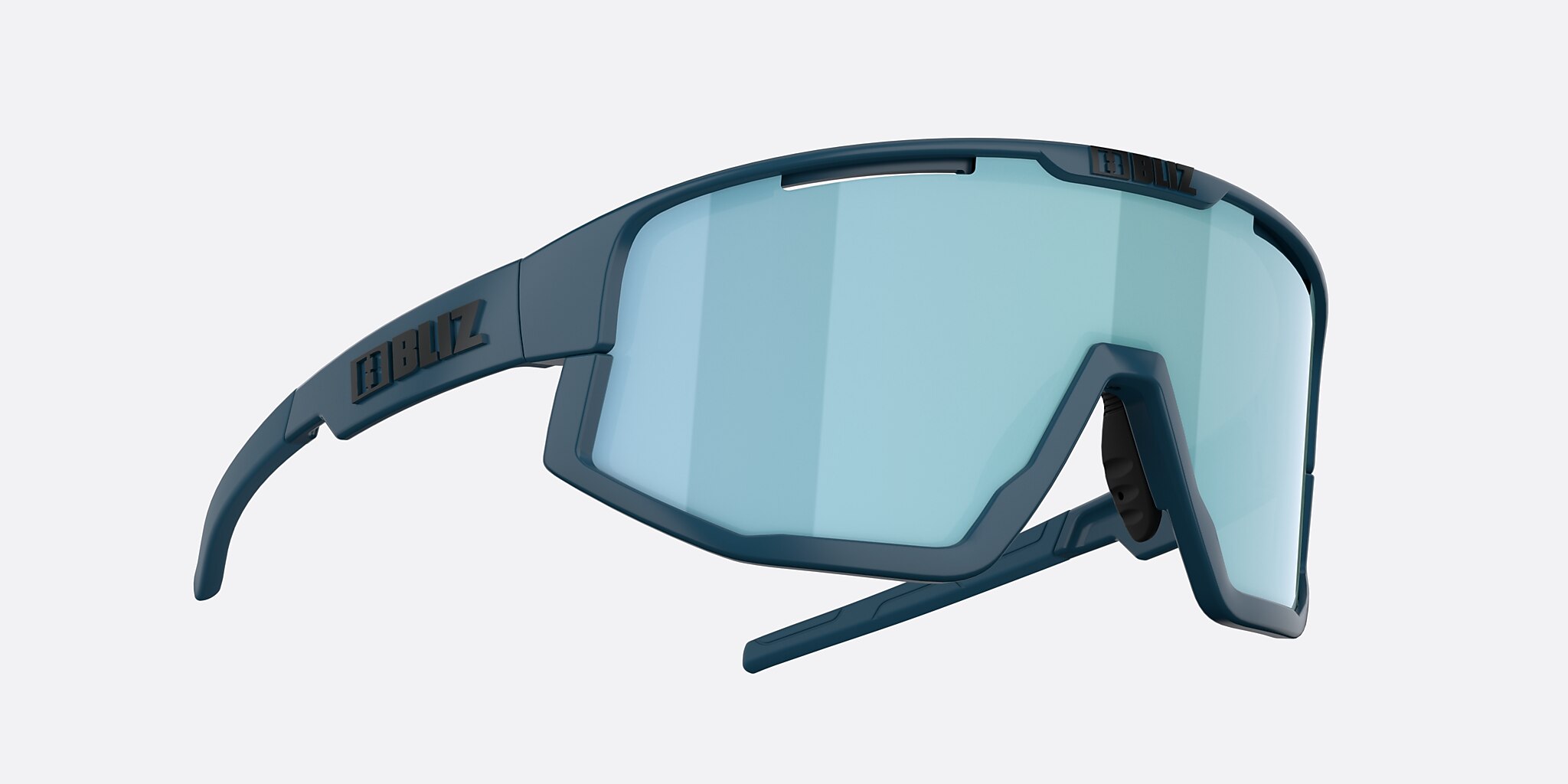 Sunglasses Bliz Fusion Small XXS (0-125) with Smoke Mirror Ice Blue lens and Matte Blue frame Image 5 of 5 Sunglasses Bliz Fusion Small XXS (0-125) with Smoke Mirror Ice Blue lens and Matte Blue frame Image 5 of 5