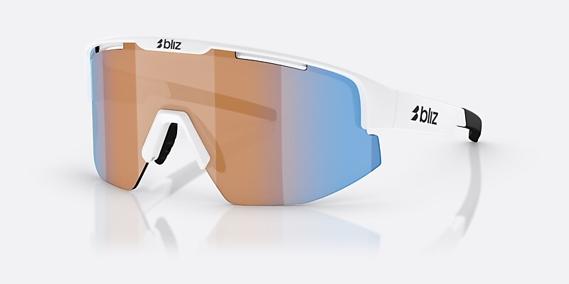 Sunglasses Bliz Matrix S (0-133) with Coral/Orange Mirror Blue lens and Matte White frame Image 1 of 6