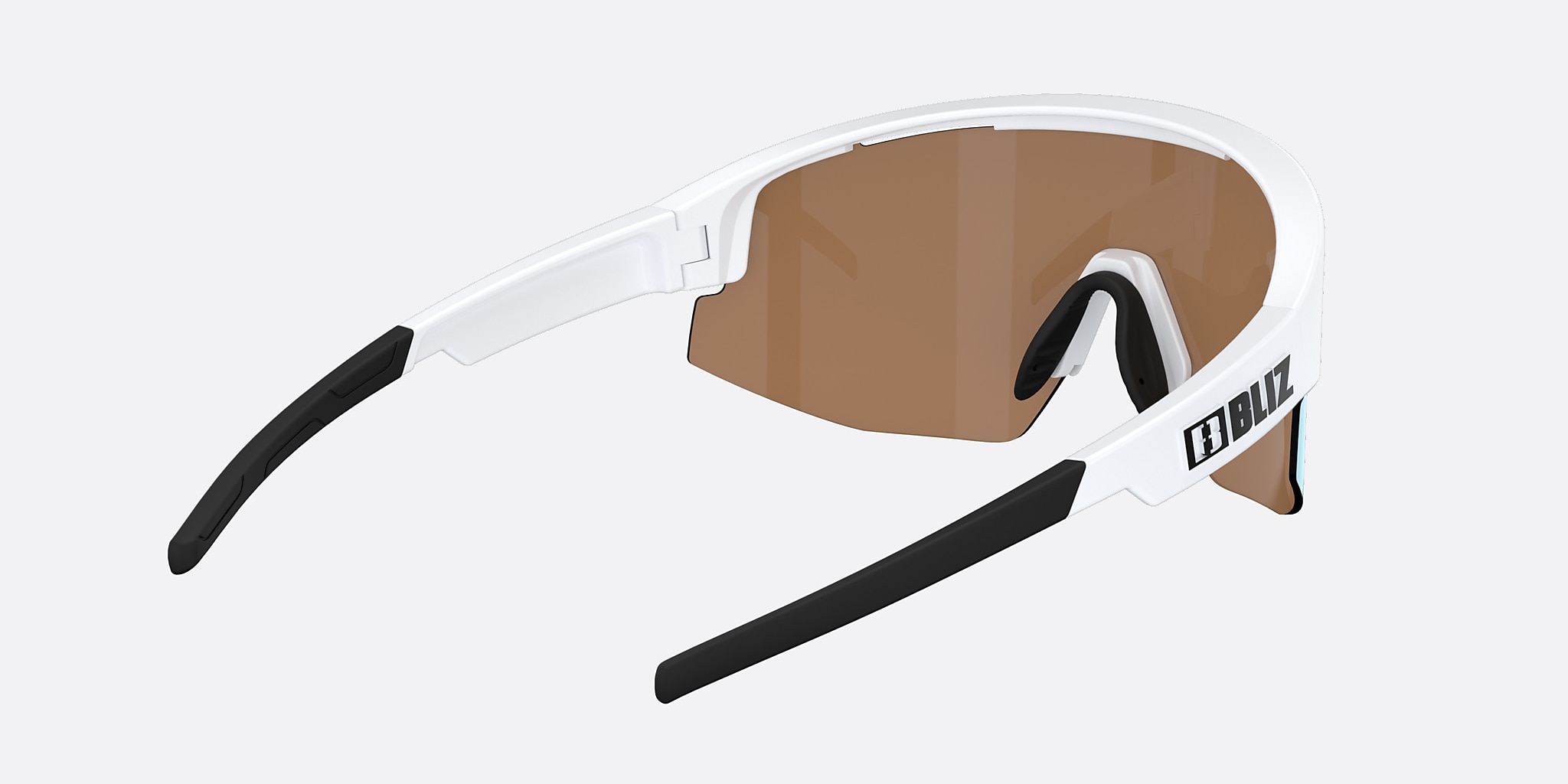 Sunglasses Bliz Matrix S (0-133) with Coral/Orange Mirror Blue lens and Matte White frame Image 4 of 5 Sunglasses Bliz Matrix S (0-133) with Coral/Orange Mirror Blue lens and Matte White frame Image 4 of 5