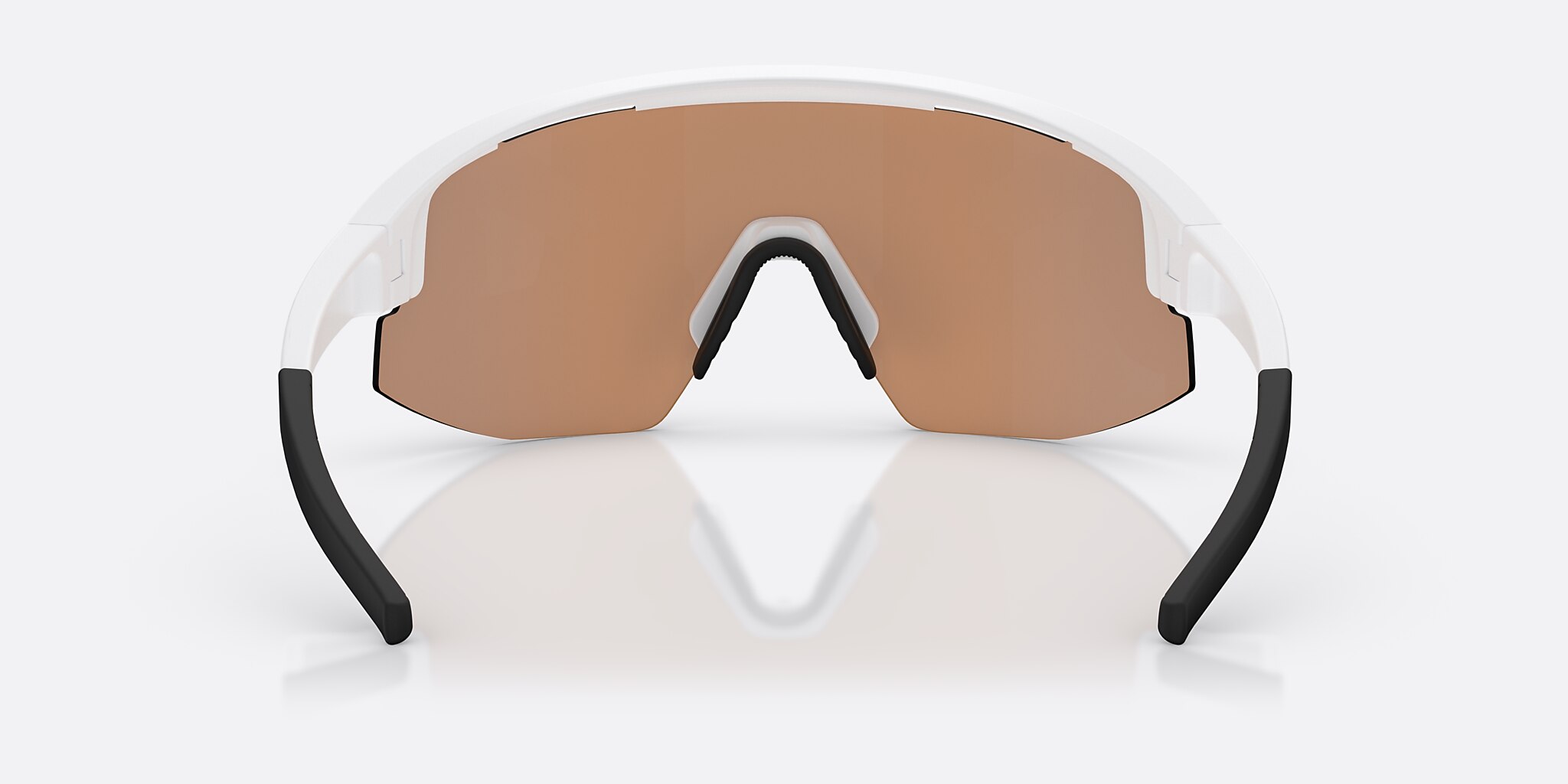 Sunglasses Bliz Matrix S (0-133) with Coral/Orange Mirror Blue lens and Matte White frame Image 4 of 6