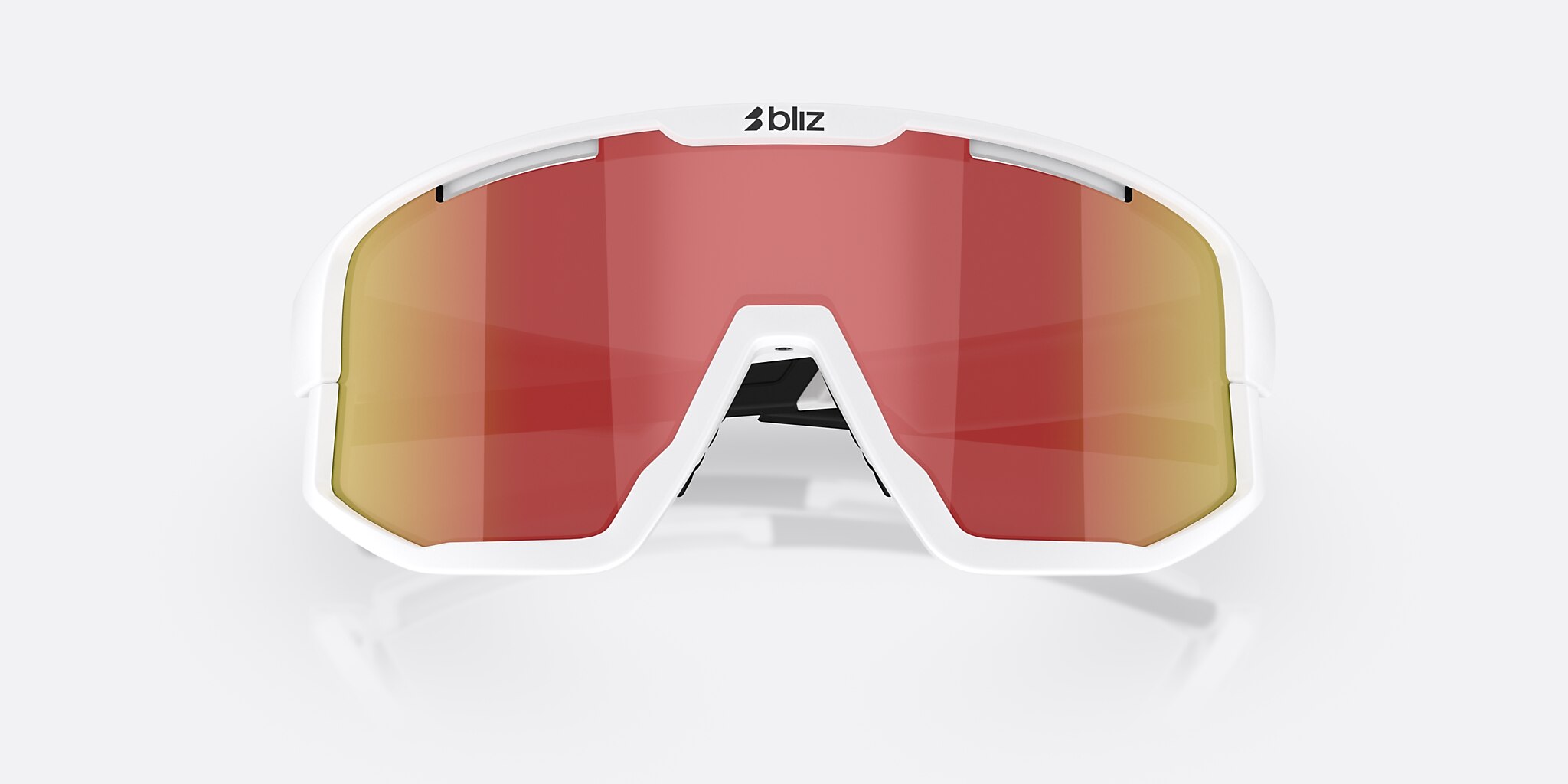 Sunglasses Bliz Fusion S (0-133) with Smoke Red lens and White frame Image 5 of 7