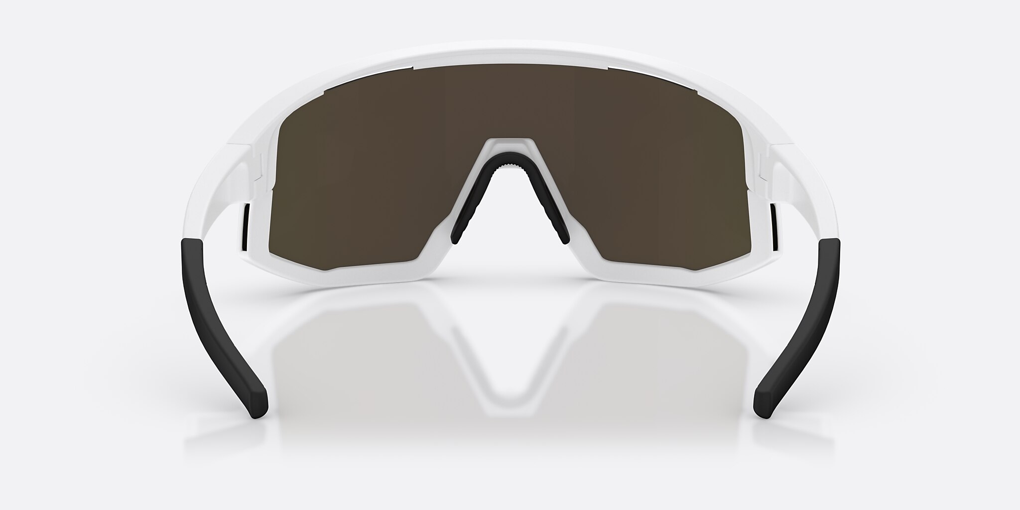 Sunglasses Bliz Fusion S (0-133) with Smoke Red lens and White frame Image 4 of 7