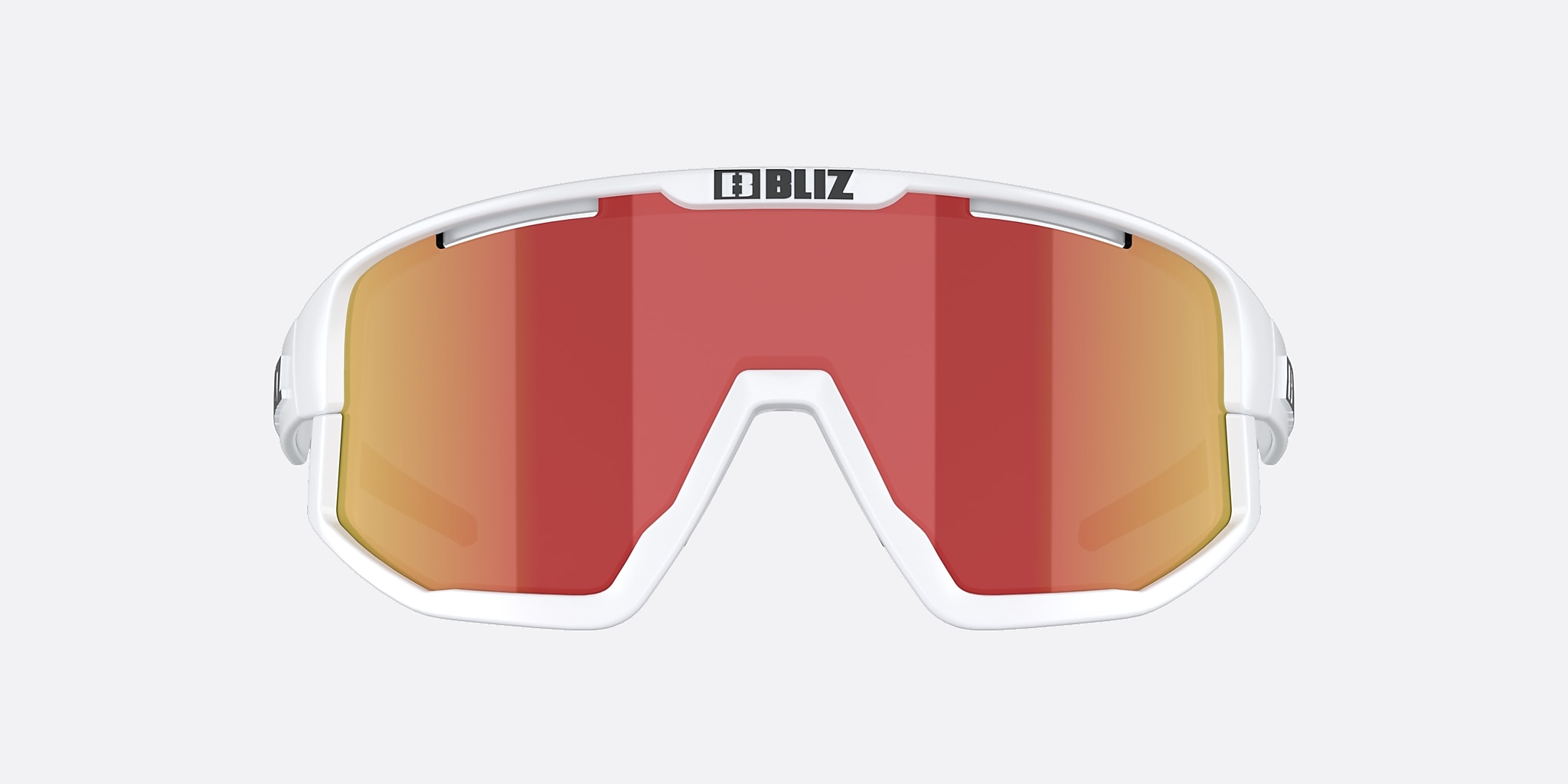 Sunglasses Bliz Fusion S (0-133) with Smoke Red lens and White frame Image 2 of 5 Sunglasses Bliz Fusion S (0-133) with Smoke Red lens and White frame Image 2 of 5