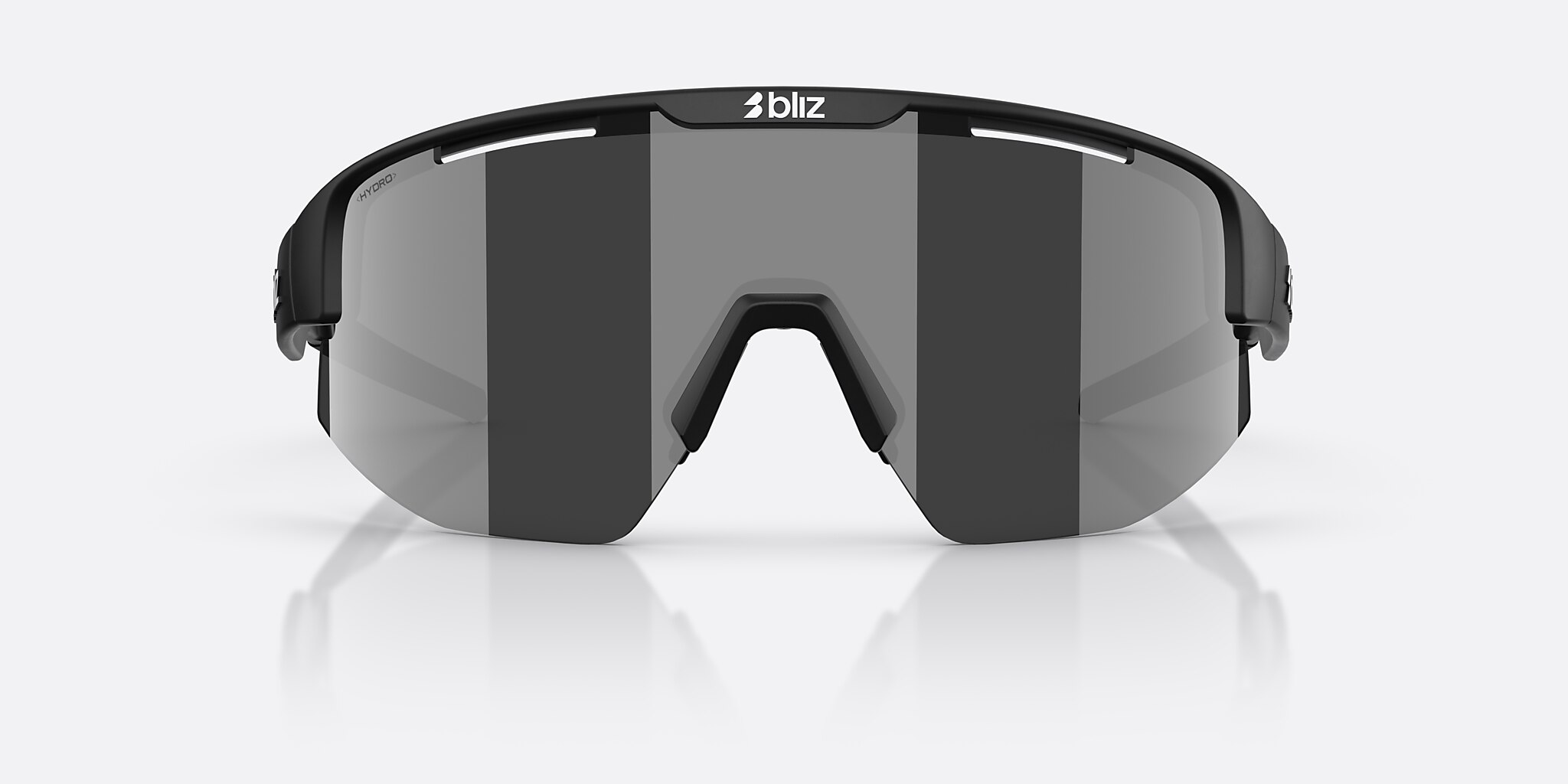 Sunglasses Bliz Matrix Small XXS (0-130) with Smoke/Silver Mirror lens and Matte Black frame Image 2 of 6