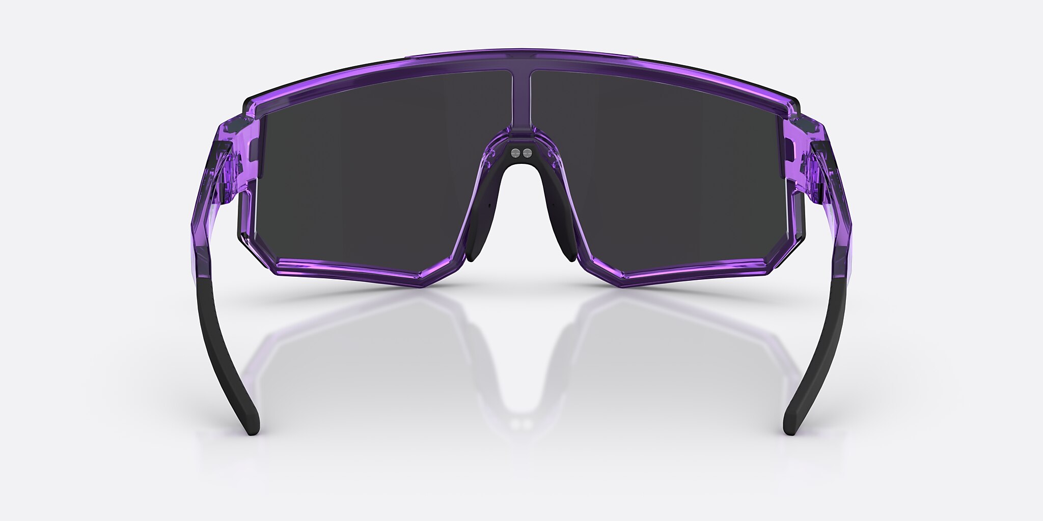 Sunglasses Bliz P005 XXL (0-139) with Smoke/Purple Mirror lens and Transparent Purple frame Image 4 of 6