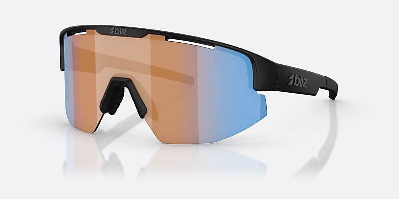 Sunglasses Bliz Matrix S (0-133) with Coral Orange Blue lens and Black frame Image 1 of 6