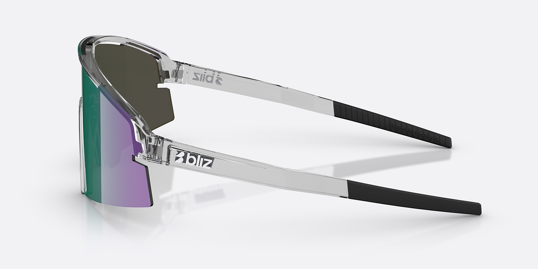 Sunglasses Bliz P006 L (0-136) with Green/Green Multicolor lens and Crystal Black frame Image 3 of 6