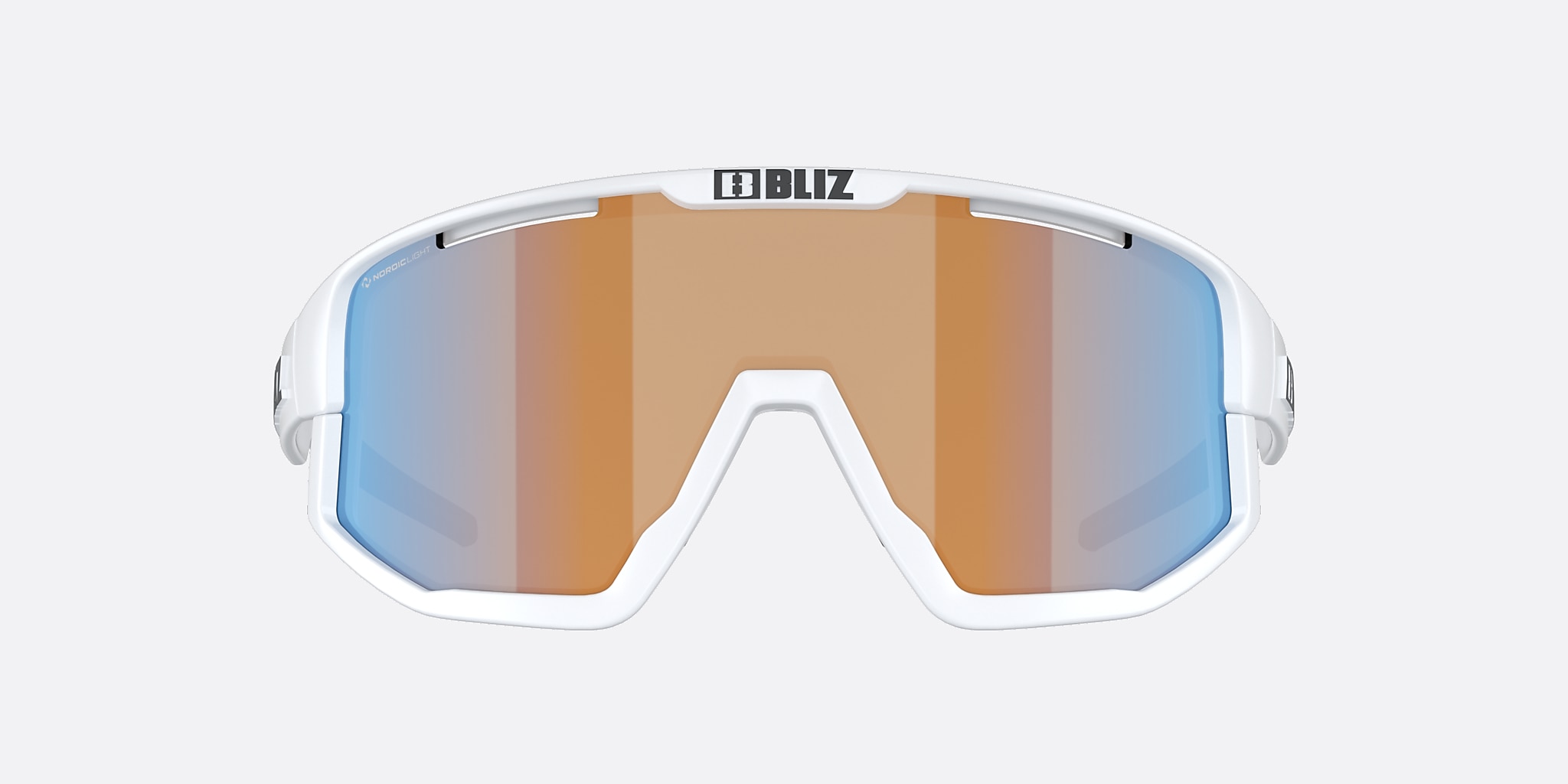 Sunglasses Bliz Fusion Small XXS (0-125) with Coral/Orange Mirror Blue lens and Matte White frame Image 2 of 5 Sunglasses Bliz Fusion Small XXS (0-125) with Coral/Orange Mirror Blue lens and Matte White frame Image 2 of 5