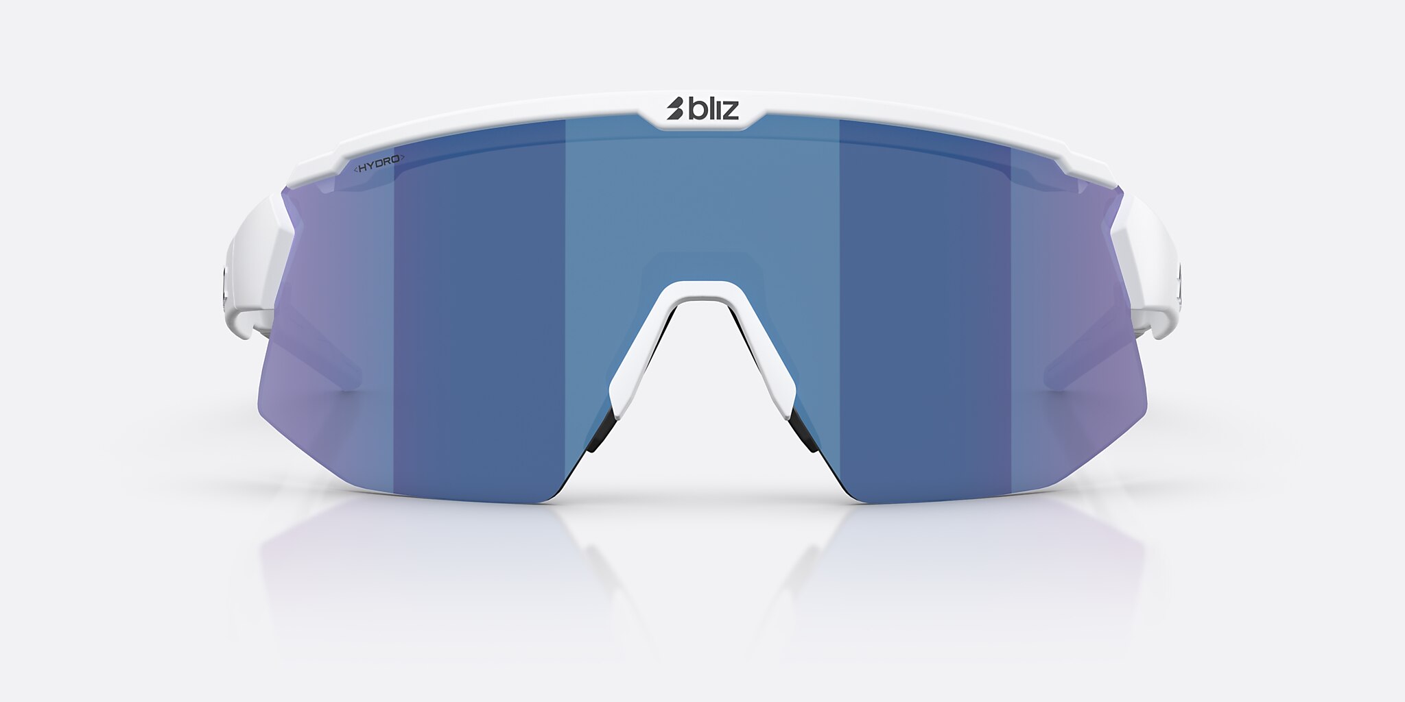 Sunglasses Bliz Breeze Small M (0-135) with Smoke/Blue Multicolor lens and Matte White frame Image 2 of 7