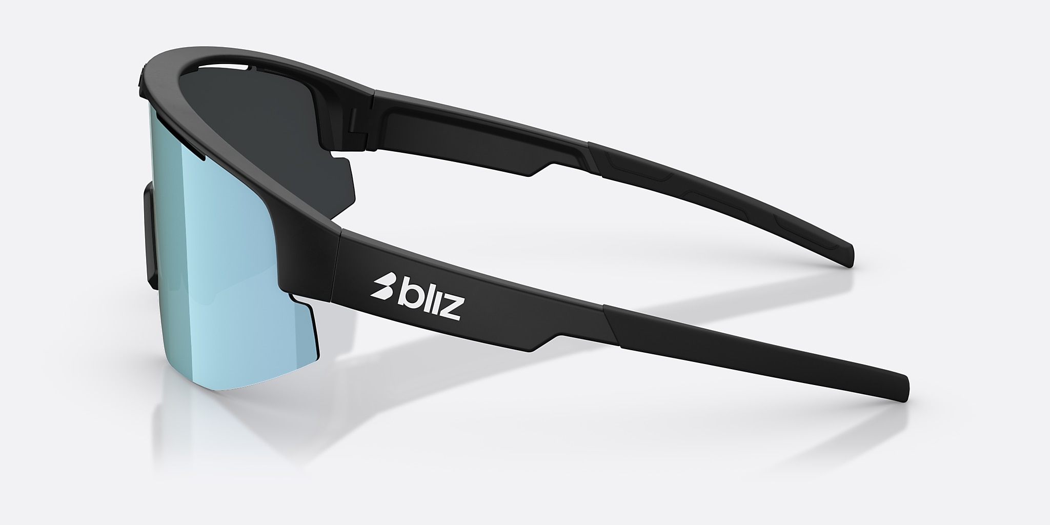 Sunglasses Bliz Matrix S (0-133) with Smoke Ice Blue lens and Black frame Image 3 of 6
