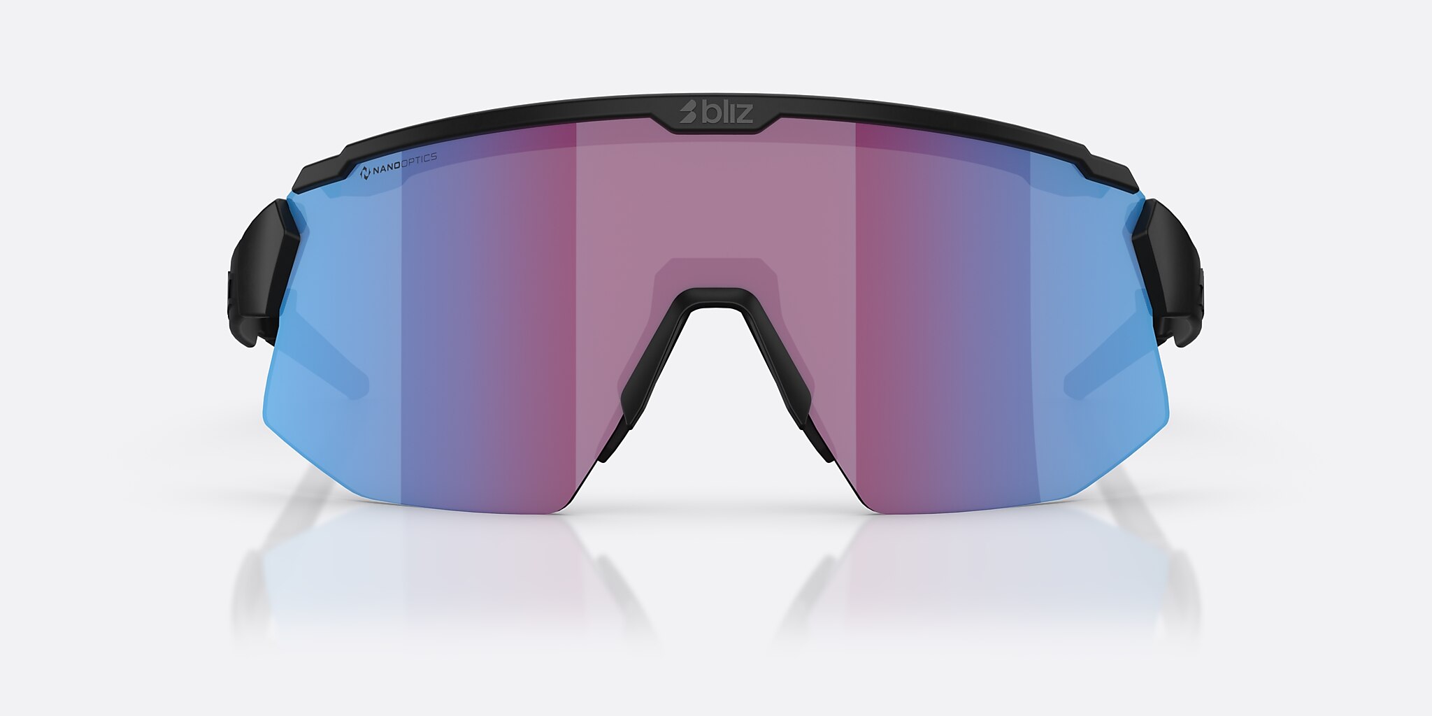 Sunglasses Bliz Breeze XL (0-141) with Rose Violet Blue lens and Black frame Image 2 of 7