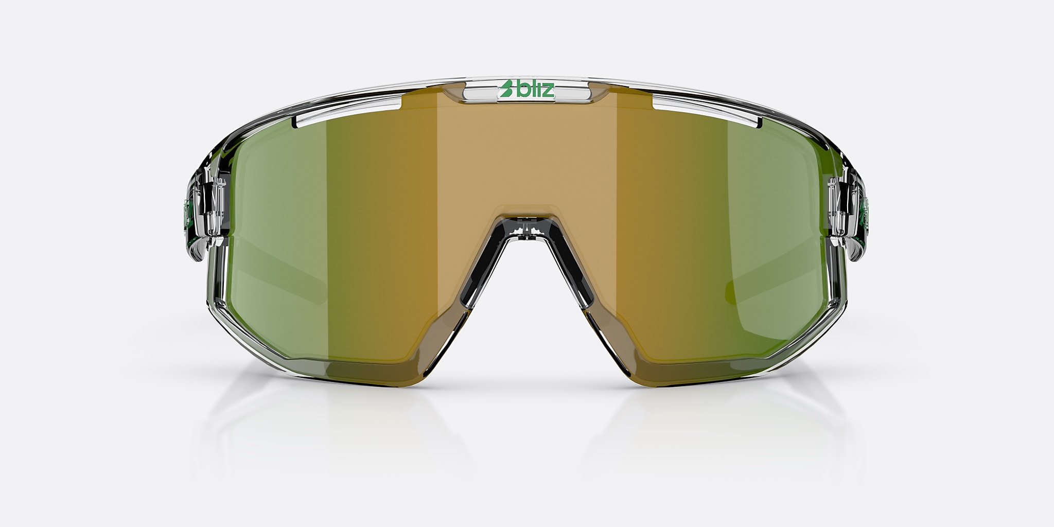 Sunglasses Bliz Fusion S (0-133) with Green lens and Transparent White frame Image 2 of 5 Sunglasses Bliz Fusion S (0-133) with Green lens and Transparent White frame Image 2 of 5