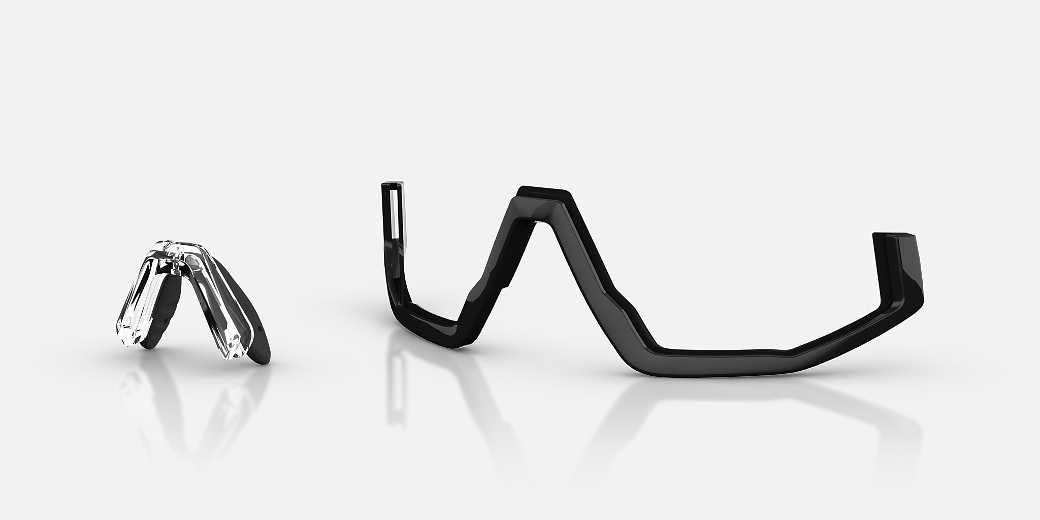 Sunglasses Bliz Fusion S (0-133) with Green lens and Transparent White frame Image 6 of 7