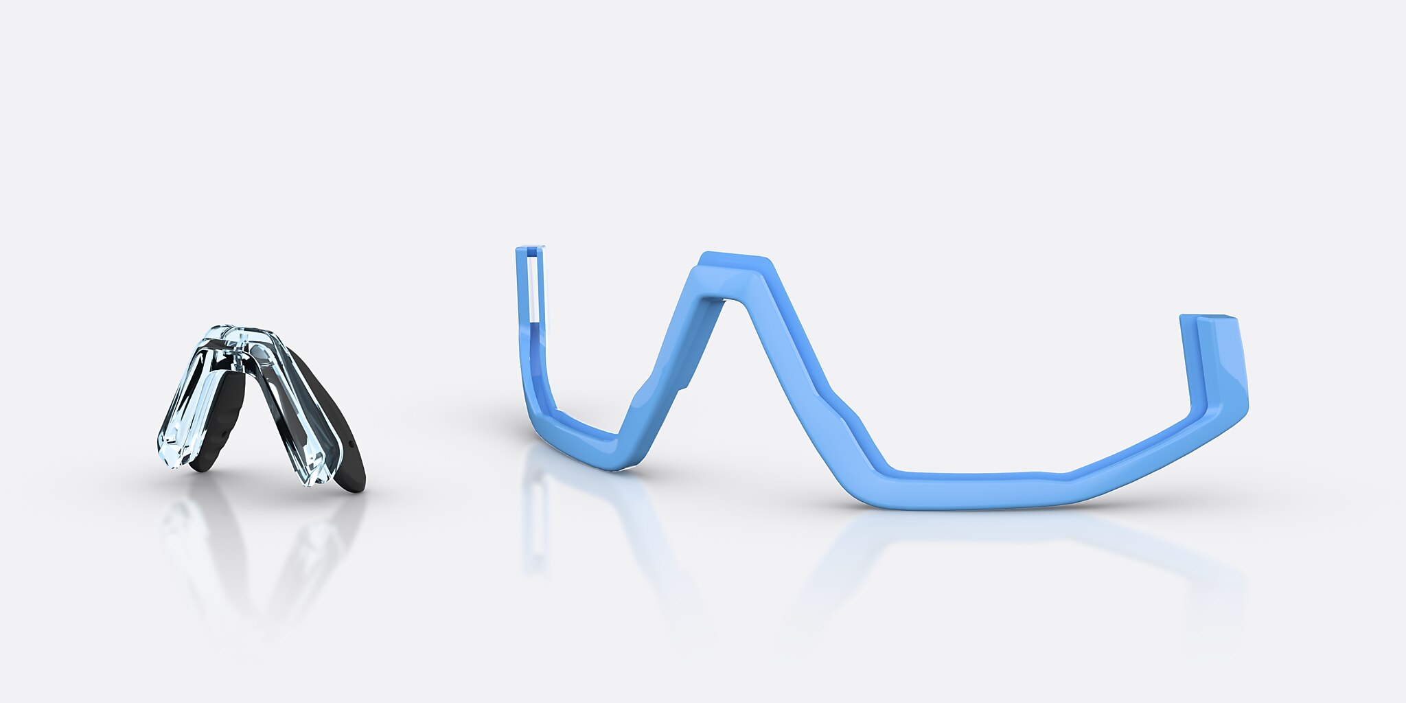 Sunglasses Bliz Fusion S (0-133) with Blue lens and Transparent Blue frame Image 6 of 7