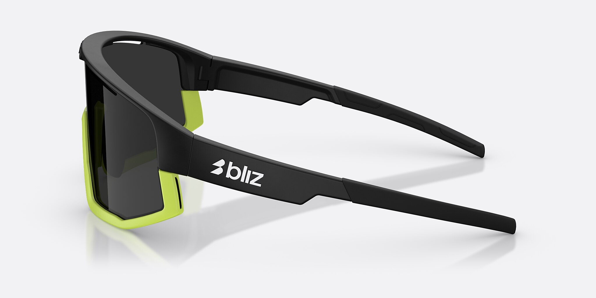 Sunglasses Bliz Fusion S (0-133) with Smoke lens and Black frame Image 3 of 7