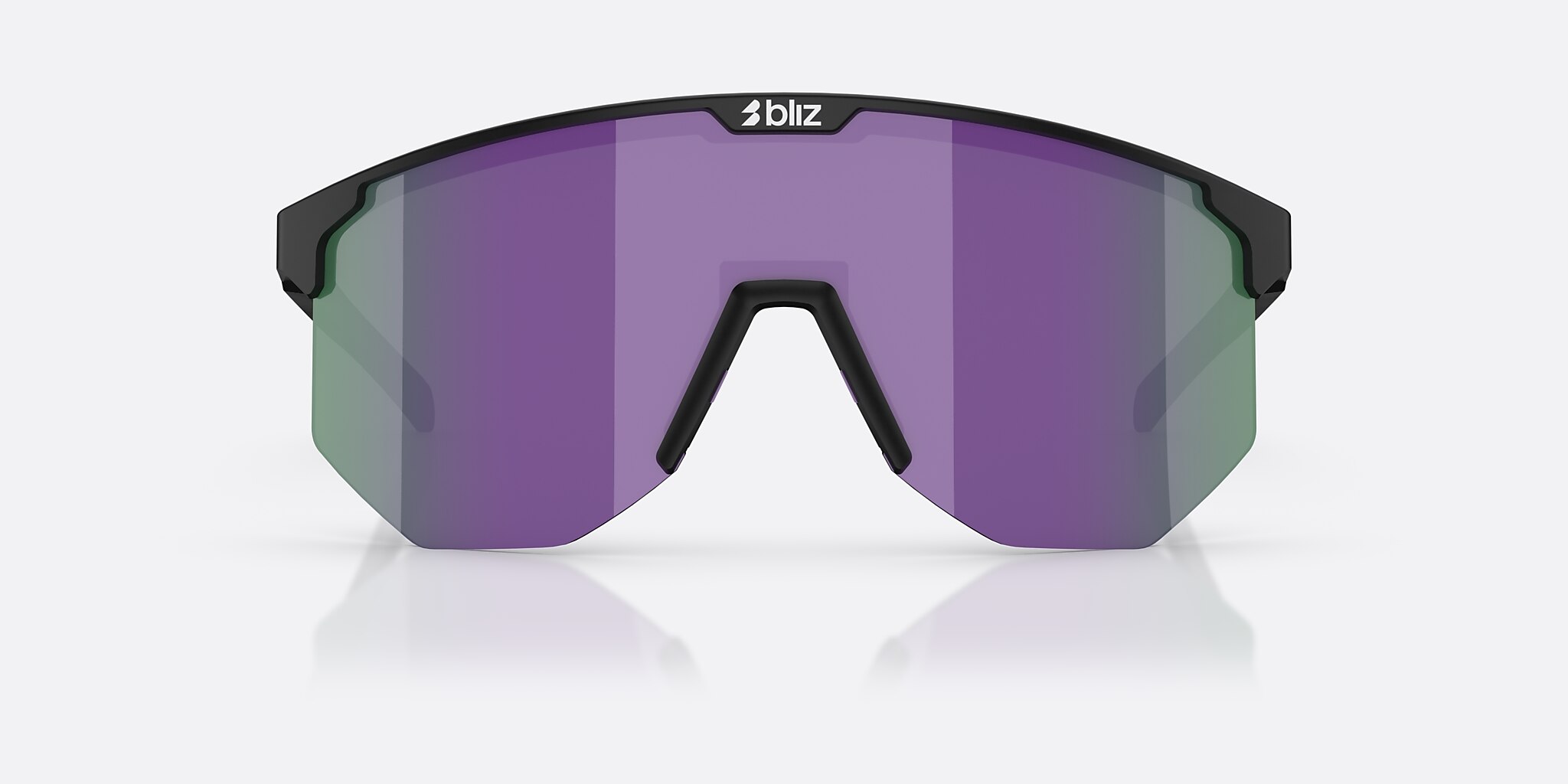 Sunglasses Bliz Hero Small L (0-129) with Brown Purple lens and Black frame Image 2 of 6