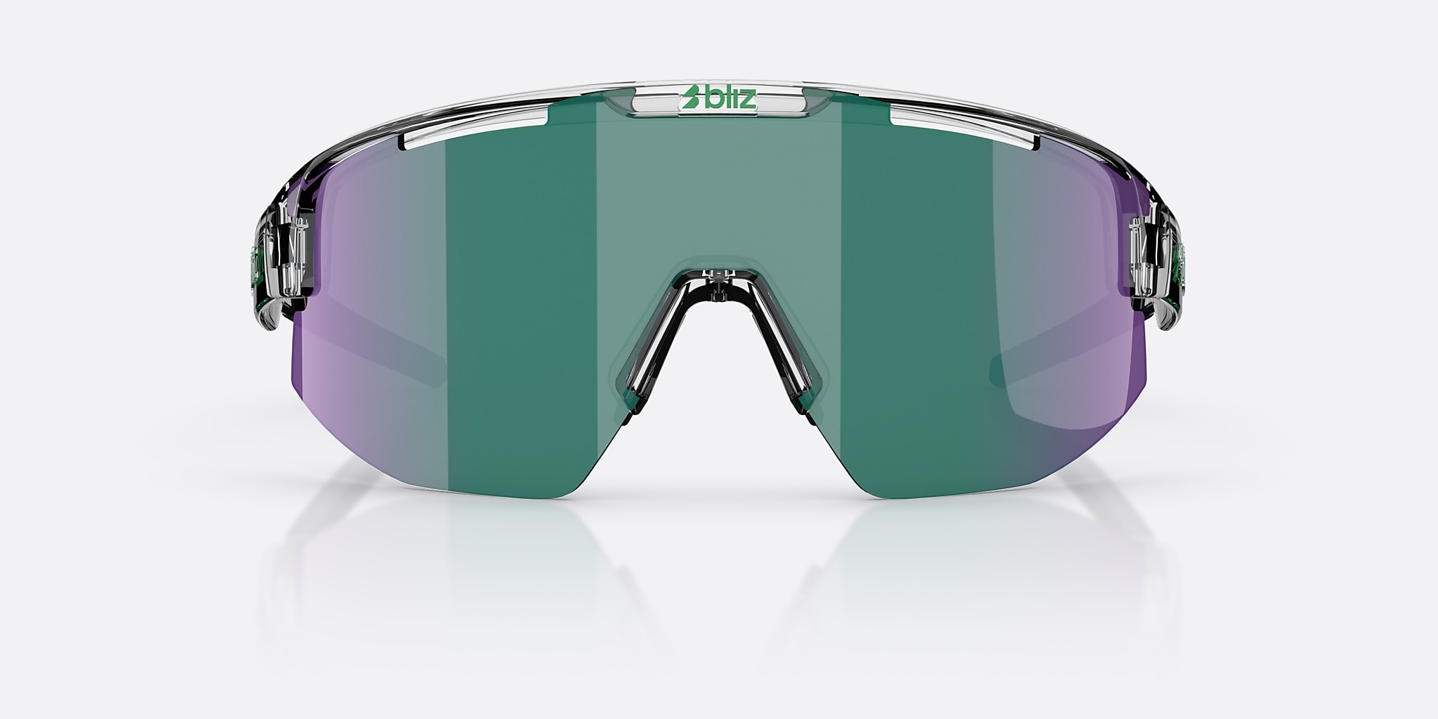 Sunglasses Bliz Matrix Small XXS (0-130) with Green lens and Transparent White frame Image 2 of 5 Sunglasses Bliz Matrix Small XXS (0-130) with Green lens and Transparent White frame Image 2 of 5