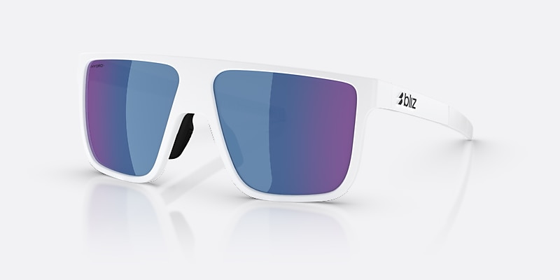 Sunglasses Bliz A003 L (58-13) with Blue lens and Matte White frame Image 1 of 5 Sunglasses Bliz A003 L (58-13) with Blue lens and Matte White frame Image 1 of 5