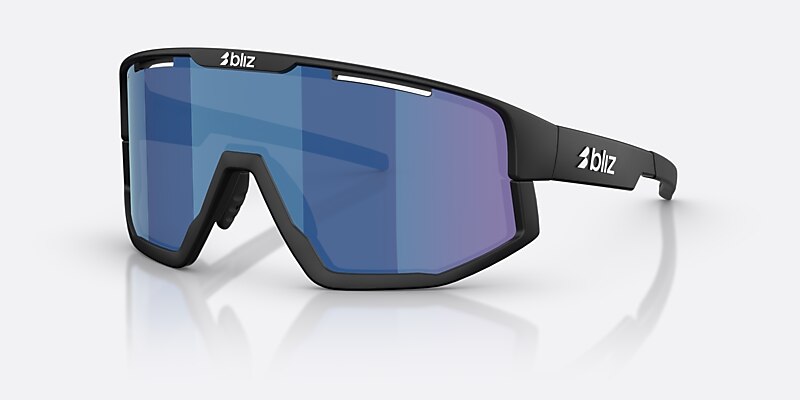 Sunglasses Bliz Fusion Small XXS (0-125) with Smoke/Blue Multicolor lens and Matte Black frame Image 1 of 6