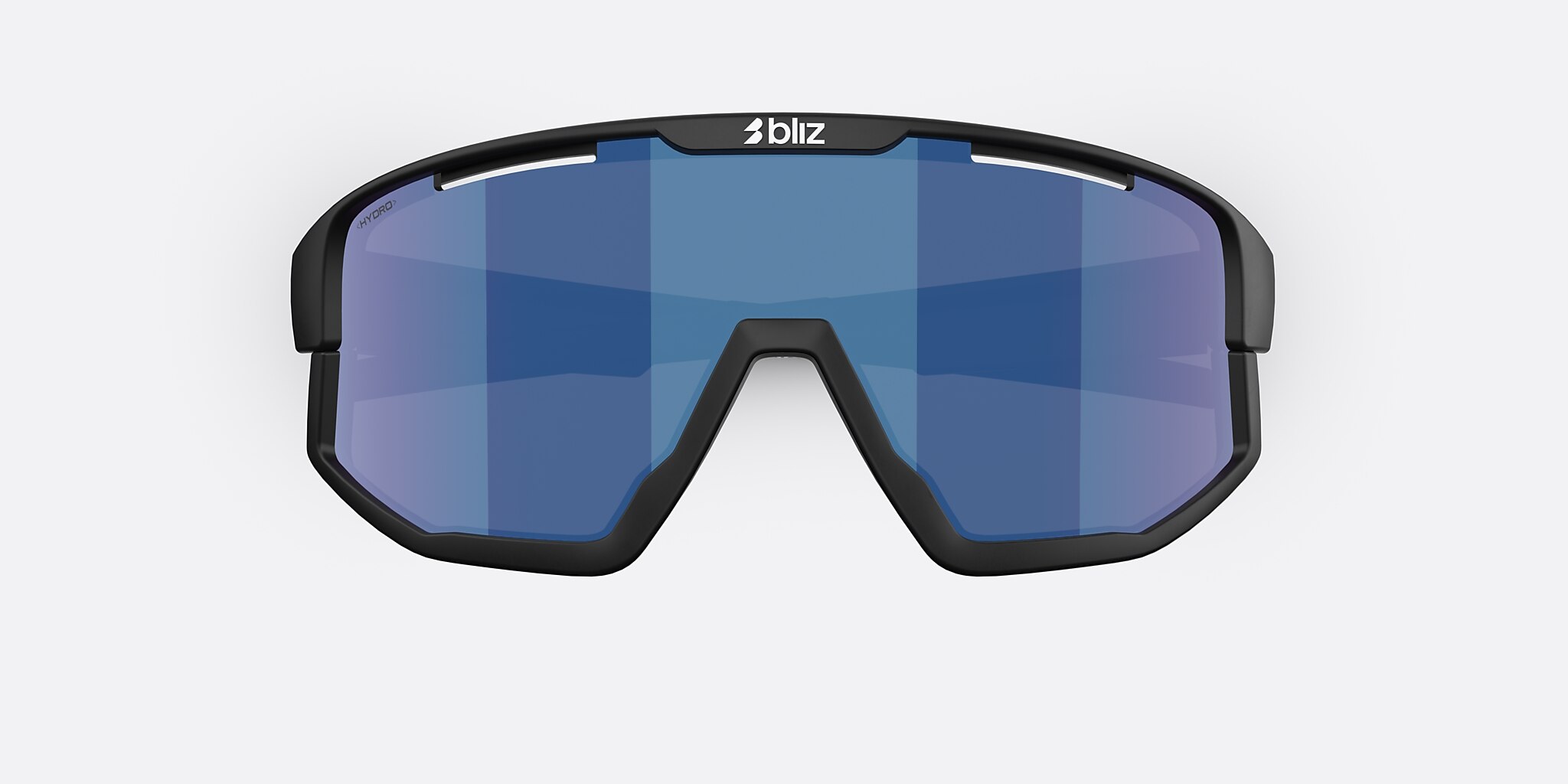 Sunglasses Bliz Fusion Small XXS (0-125) with Smoke/Blue Multicolor lens and Matte Black frame Image 5 of 6