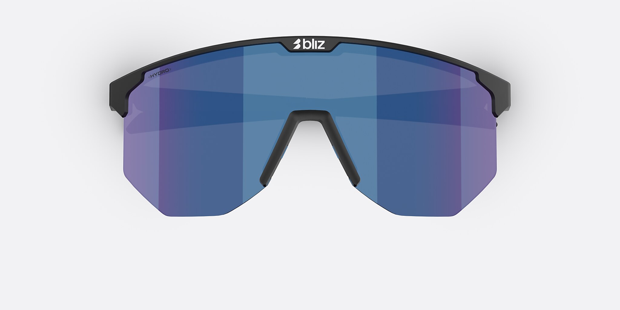 Sunglasses Bliz Hero Small L (0-129) with Smoke/Blue Multicolor lens and Matte Black frame Image 5 of 6