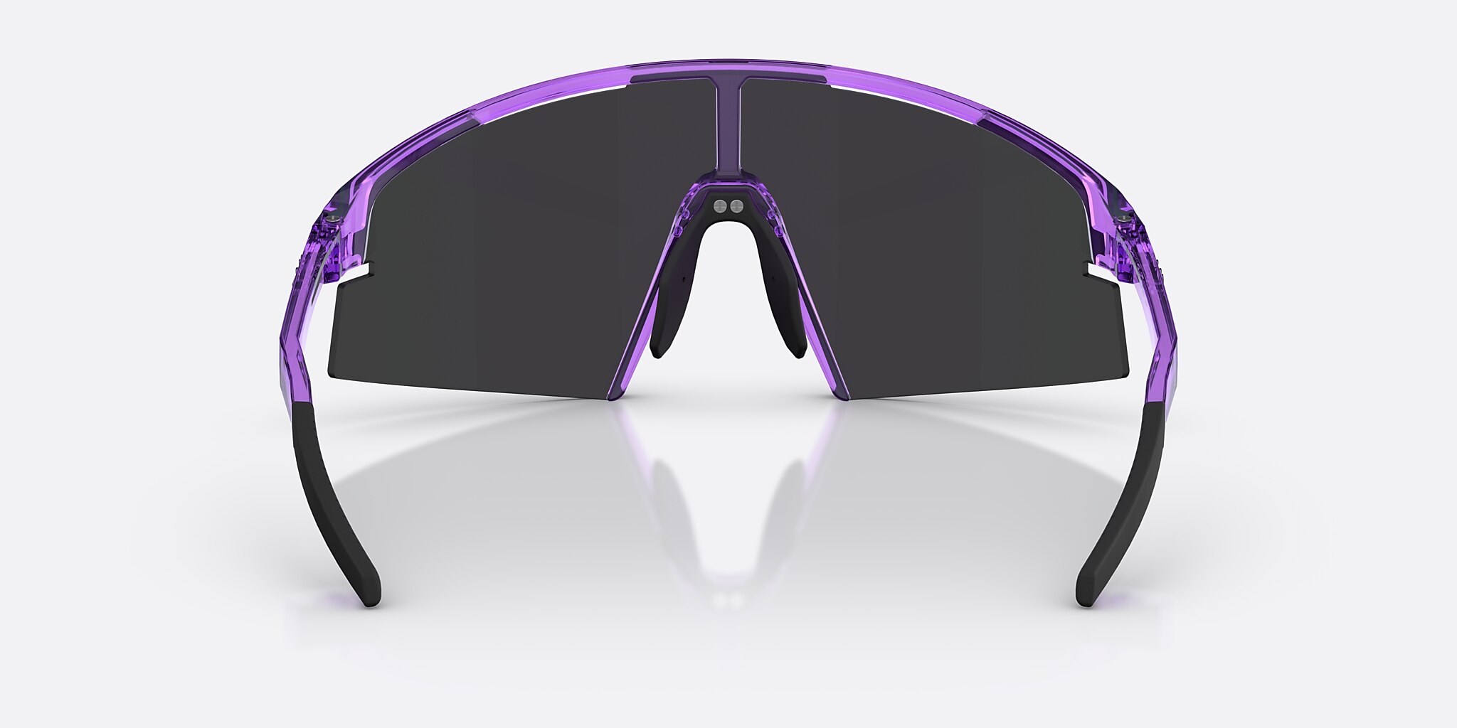 Sunglasses Bliz P006 XL (0-140) with Smoke/Purple Mirror lens and Transparent Purple frame Image 4 of 6