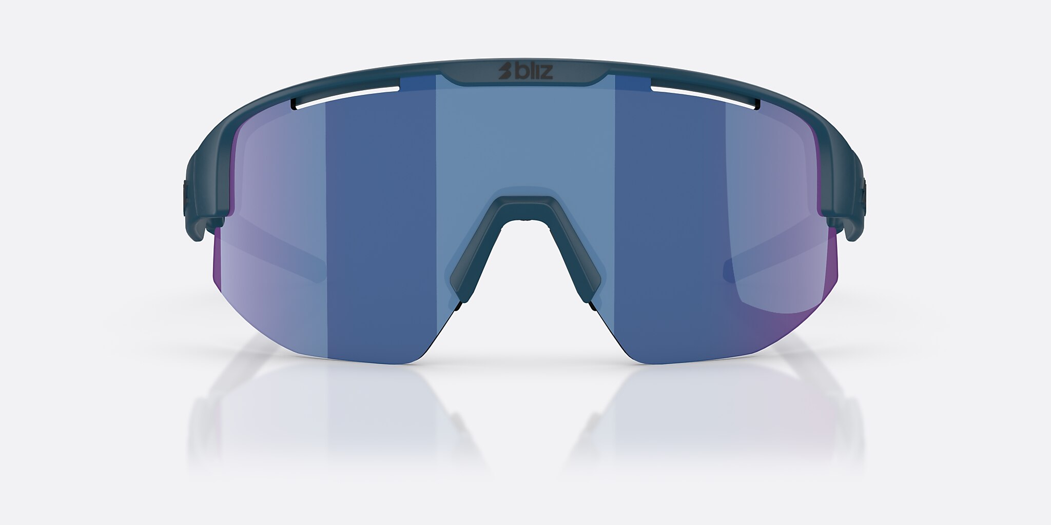 Sunglasses Bliz Matrix S (0-133) with Brown Mirror Blue lens and Matte Blue frame Image 2 of 6