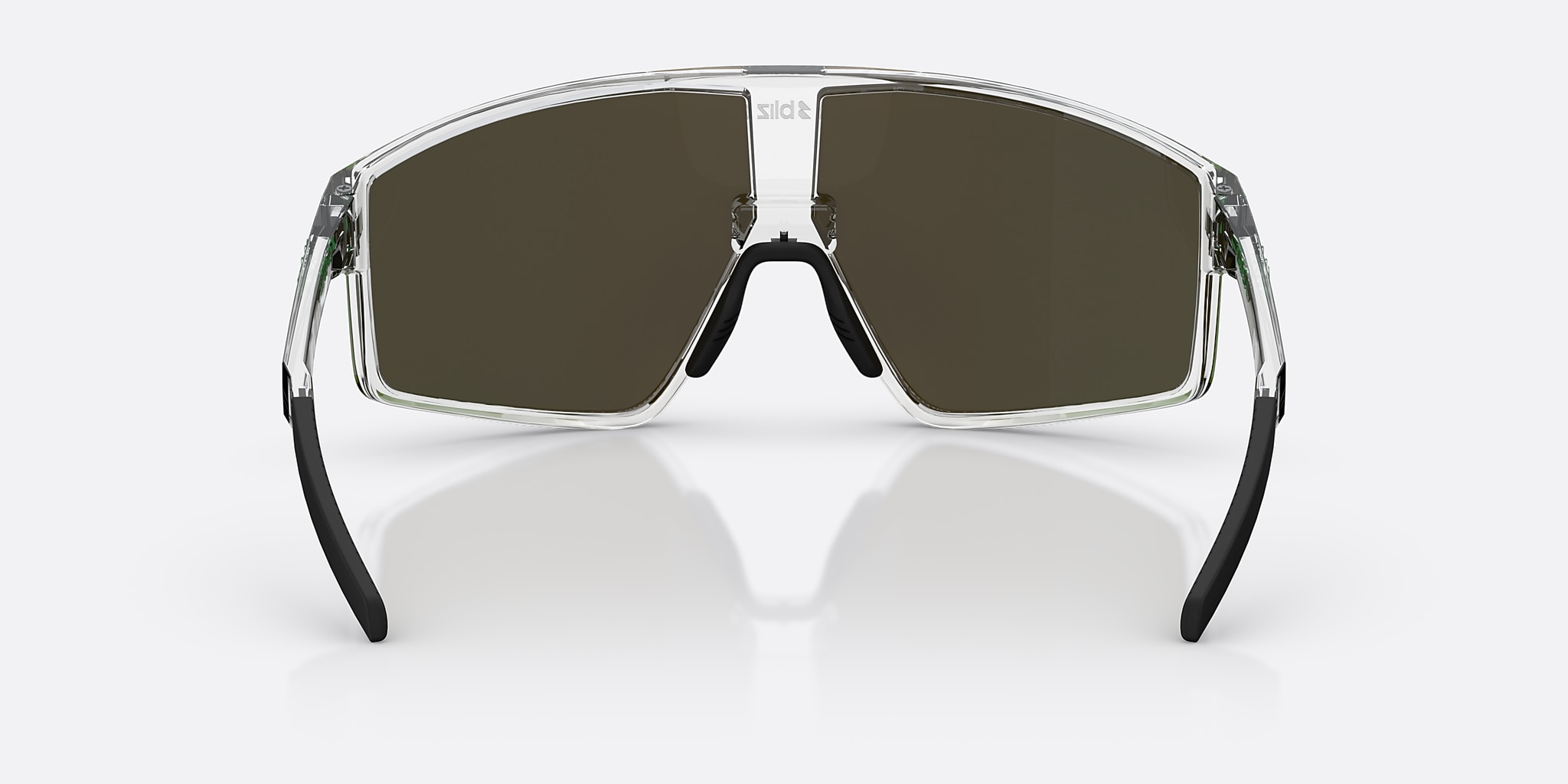 Sunglasses Bliz P002 XL (72-09) with Green lens and Transparent White frame Image 4 of 5 Sunglasses Bliz P002 XL (72-09) with Green lens and Transparent White frame Image 4 of 5