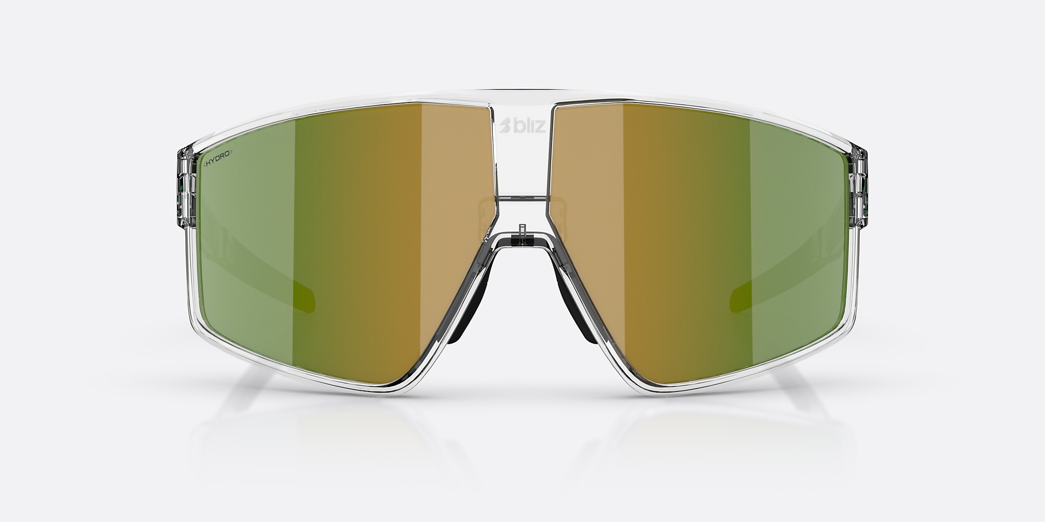 Sunglasses Bliz P002 XL (72-09) with Green lens and Transparent White frame Image 2 of 5 Sunglasses Bliz P002 XL (72-09) with Green lens and Transparent White frame Image 2 of 5