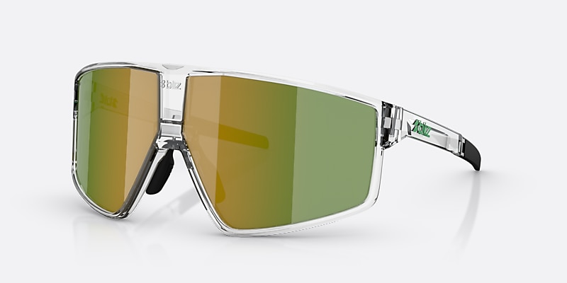 Sunglasses Bliz P002 XL (72-09) with Green lens and Transparent White frame Image 1 of 5 Sunglasses Bliz P002 XL (72-09) with Green lens and Transparent White frame Image 1 of 5