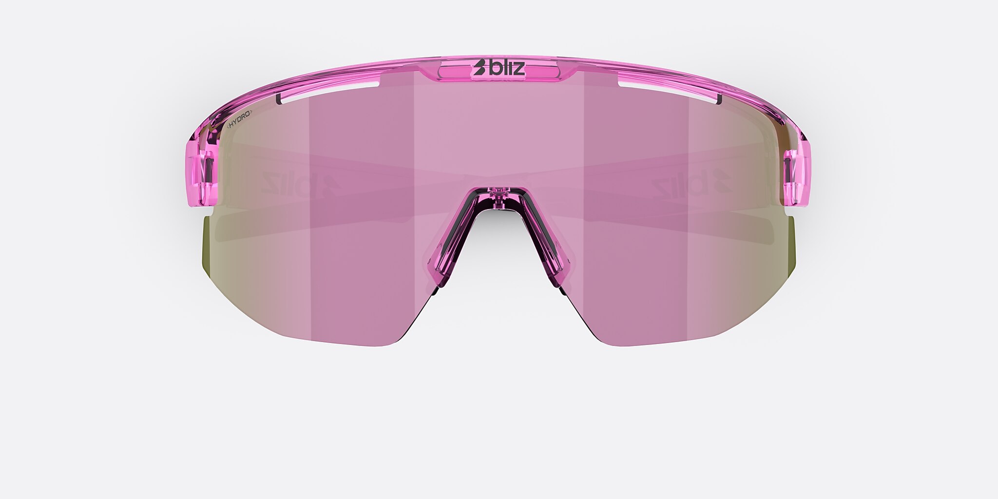 Sunglasses Bliz Matrix Small XXS (0-130) with Brown/Rose Multicolor lens and Transparent Pink frame Image 5 of 6