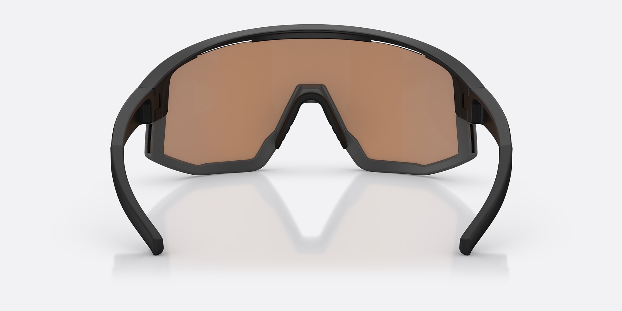 Sunglasses Bliz Fusion S (0-133) with Coral Orange Blue lens and Black frame Image 4 of 7