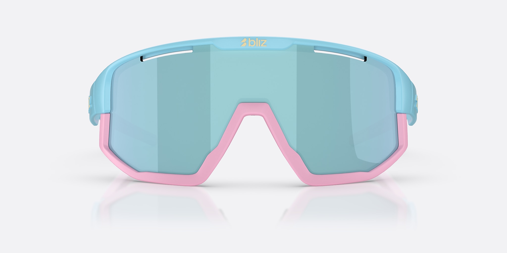 Sunglasses Bliz Fusion Small XXS (0-125) con Azul hielo humo lente y Azul pastel montura Imagen 2 de 6