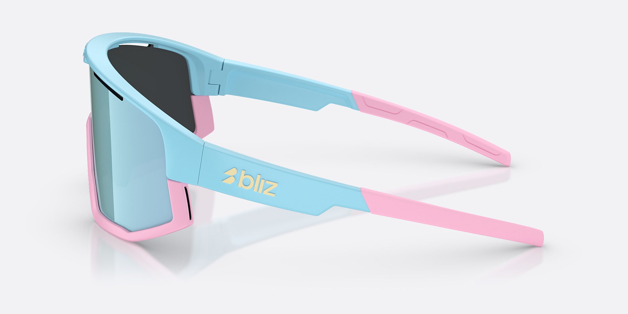 Sunglasses Bliz Fusion Small XXS (0-125) con Azul hielo humo lente y Azul pastel montura Imagen 3 de 6