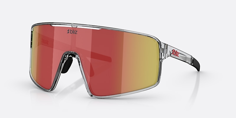 Sunglasses Bliz P001 XL (0-142) with Red lens and Transparent Dark Grey frame Image 1 of 5 Sunglasses Bliz P001 XL (0-142) with Red lens and Transparent Dark Grey frame Image 1 of 5