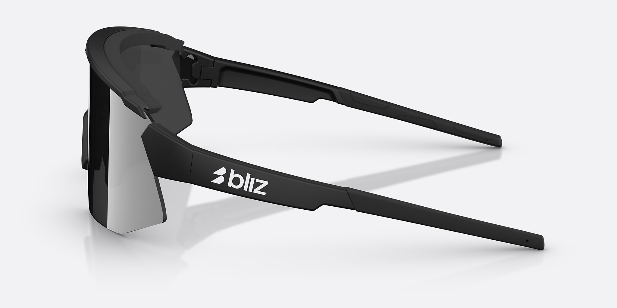 Sunglasses Bliz Breeze XL (0-141) with Smoke/Silver Mirror lens and Matte Black frame Image 3 of 7
