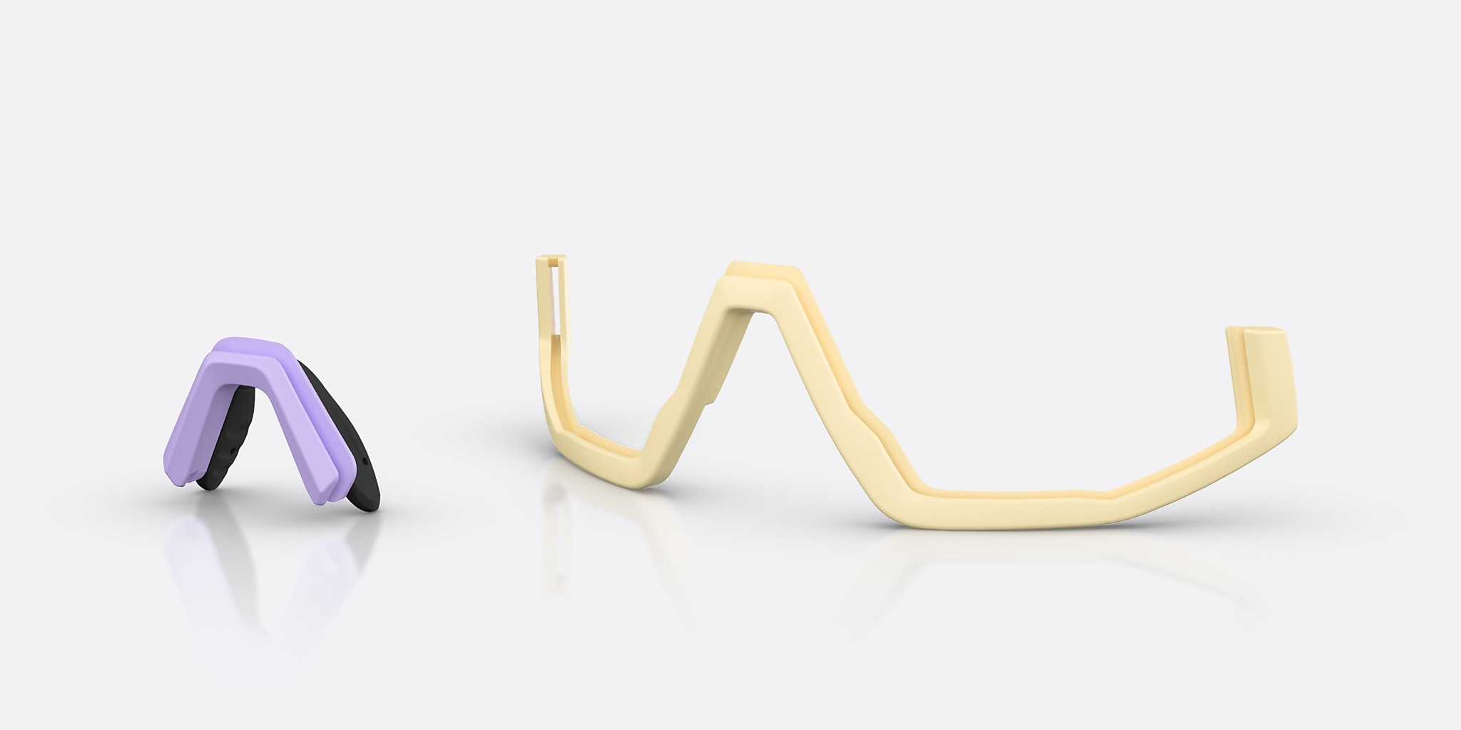 Sunglasses Bliz Fusion S (0-133) with Brown Pink lens and Pastel Purple/Yellow Logo frame Image 6 of 7