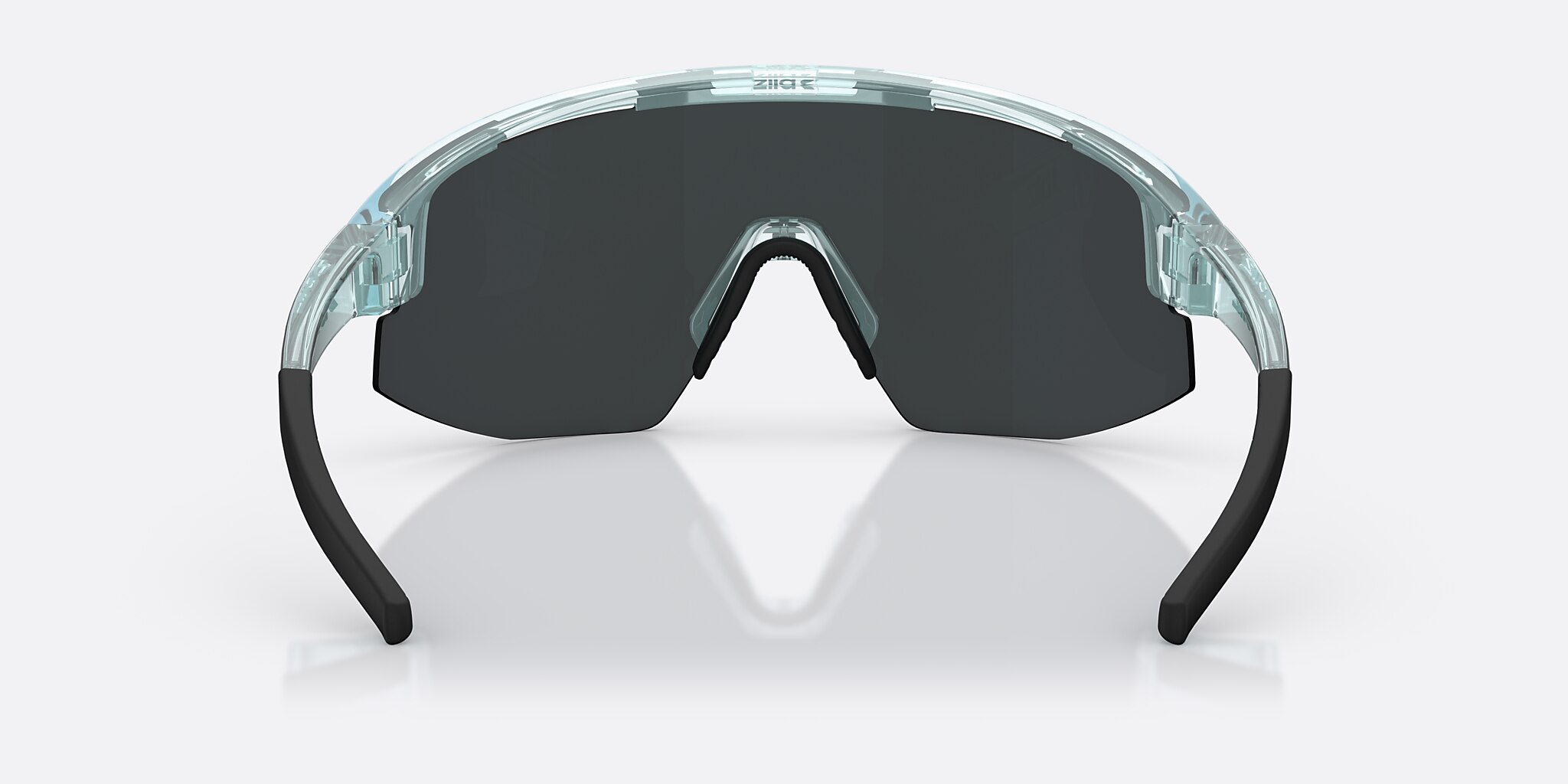 Sunglasses Bliz Matrix S (0-133) with Smoke Ice Blue lens and Transparent Ice Blue frame Image 4 of 6