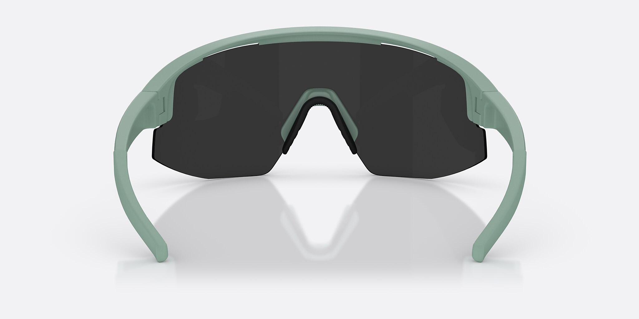 Sunglasses Bliz Matrix S (0-133) with Smoke Mirror Silver lens and Matte Green frame Image 4 of 6
