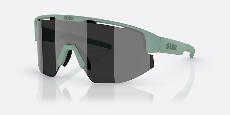 Sunglasses Bliz Matrix S (0-133) with Smoke Mirror Silver lens and Matte Green frame Image 1 of 6